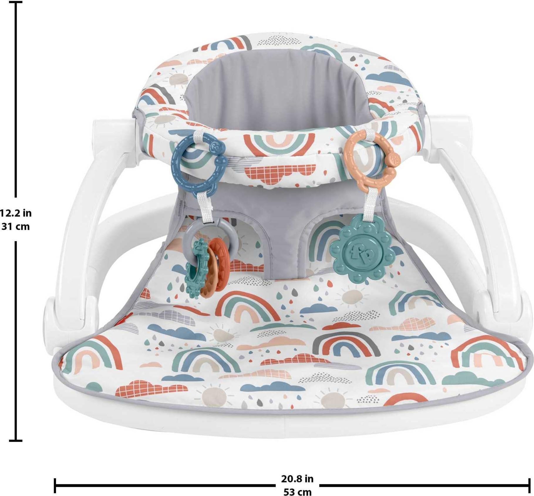 Fisher-Price baby floor seat sturdy wide base design