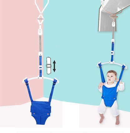 Detailed view of padded seat on DiLiDiLi baby exerciser