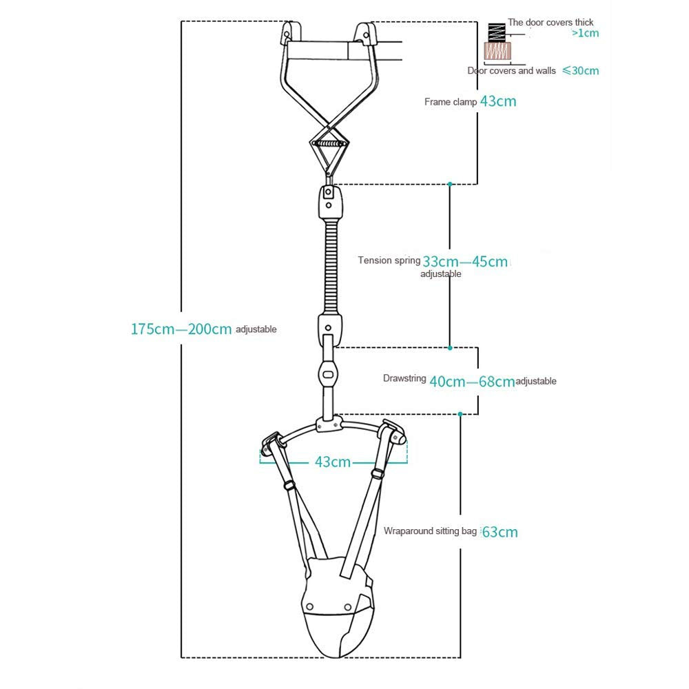 Full DiLiDiLi baby jumper kit with door clamp and straps