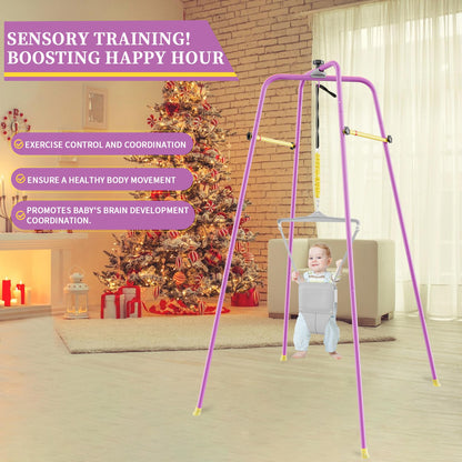 EL&IT·Wings height-adjustable baby jumper showing saddle seat