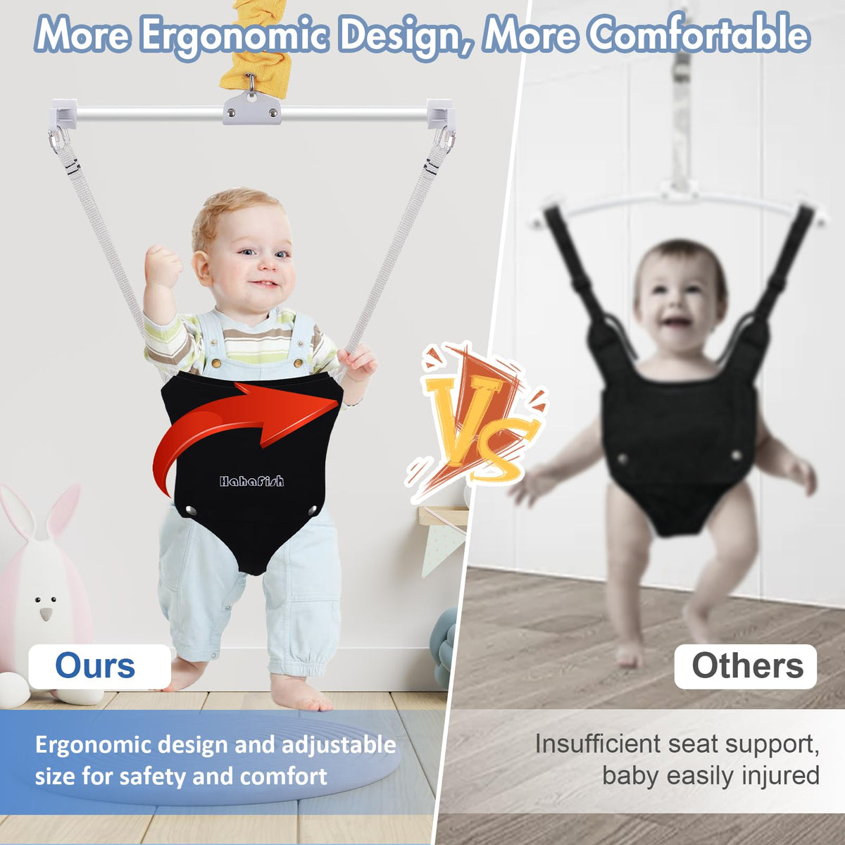 Abdtech baby exerciser frame in indoor setting
