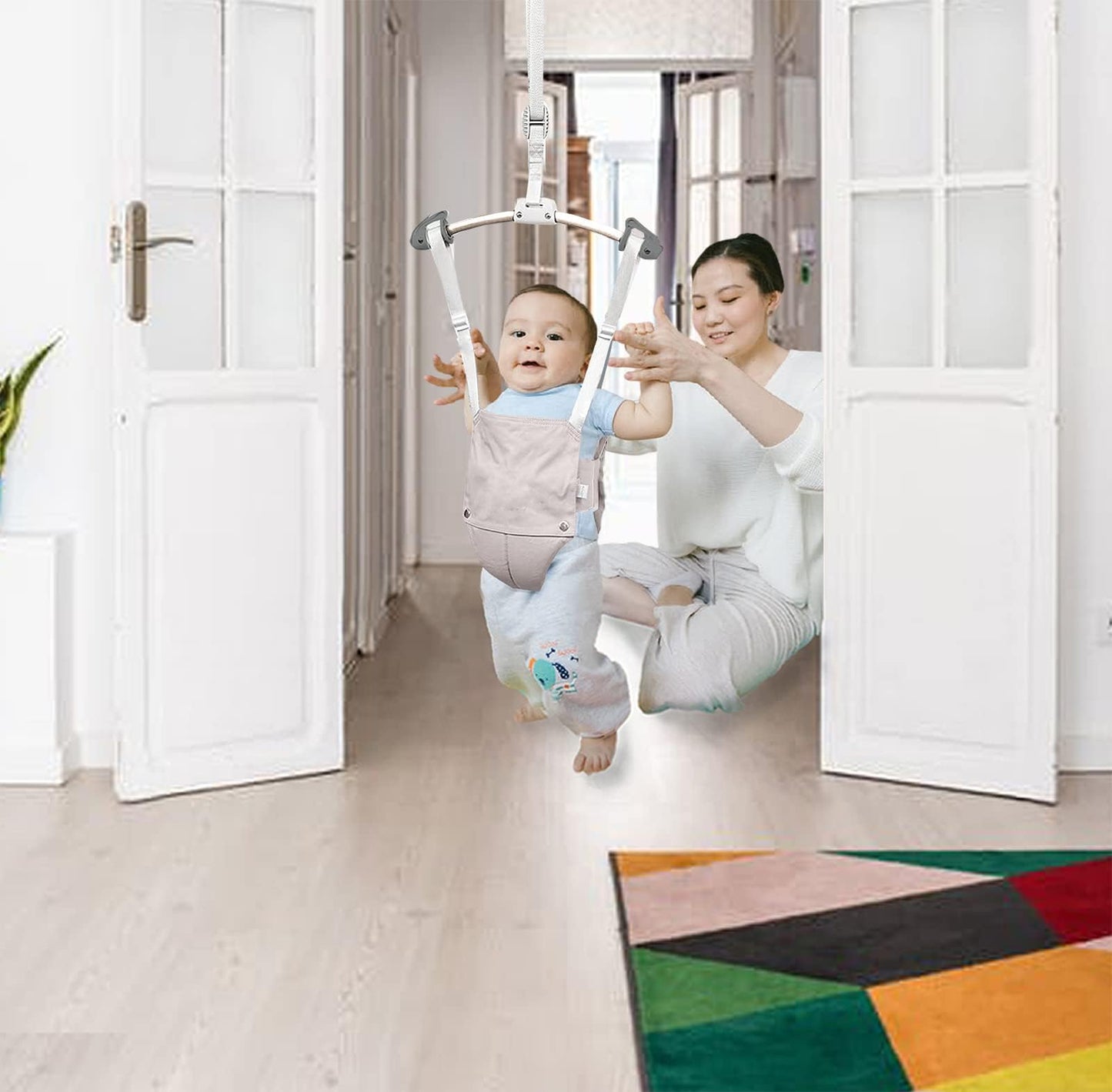 Gaorui baby doorway bouncer with adjustable strap