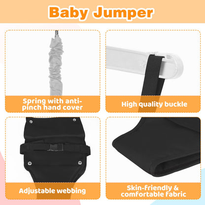White metal frame of G Taleco Gear infant jumper