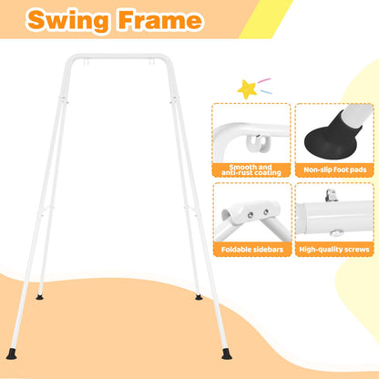 Baby jumper with stand set up for outdoor play