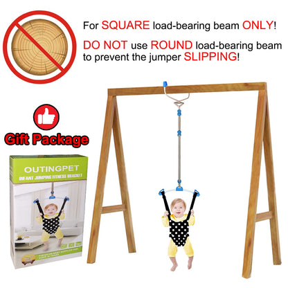 Adjustable strap system of Outingpet baby jumper