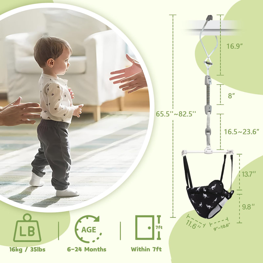 Hapbabe baby jumper attached to door frame