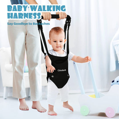 Cowiewie infant jumper with black seat and white stand