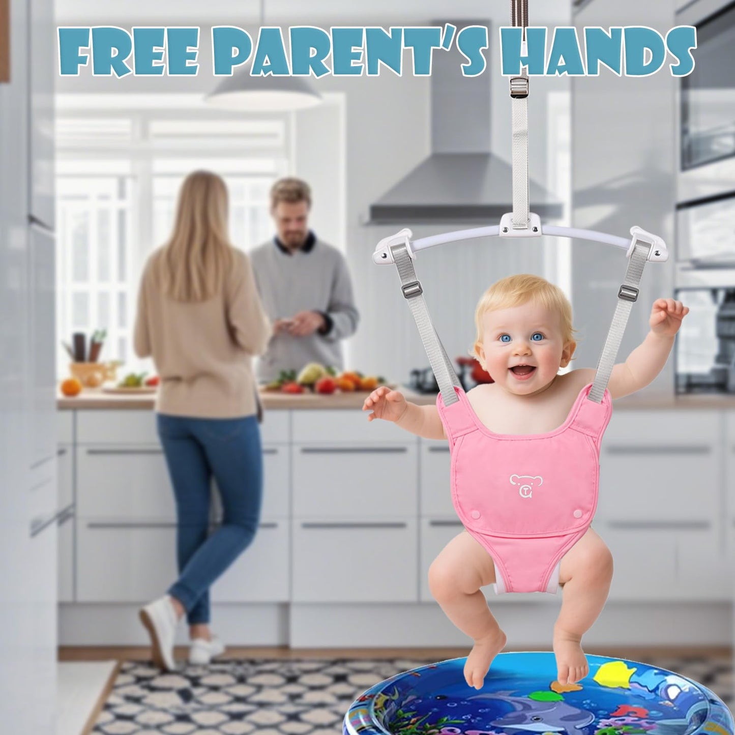 Sturdy door frame clamp for baby doorway jumper