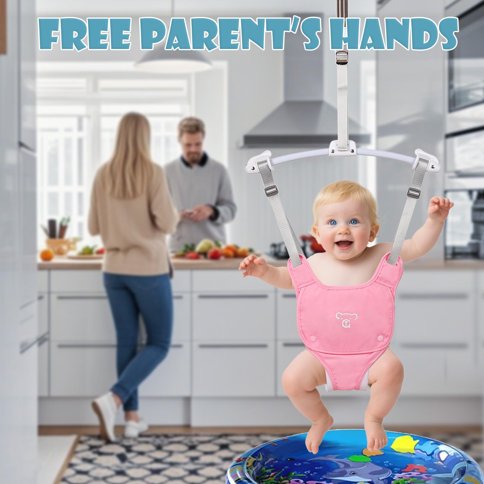 Sturdy door frame clamp for baby doorway jumper