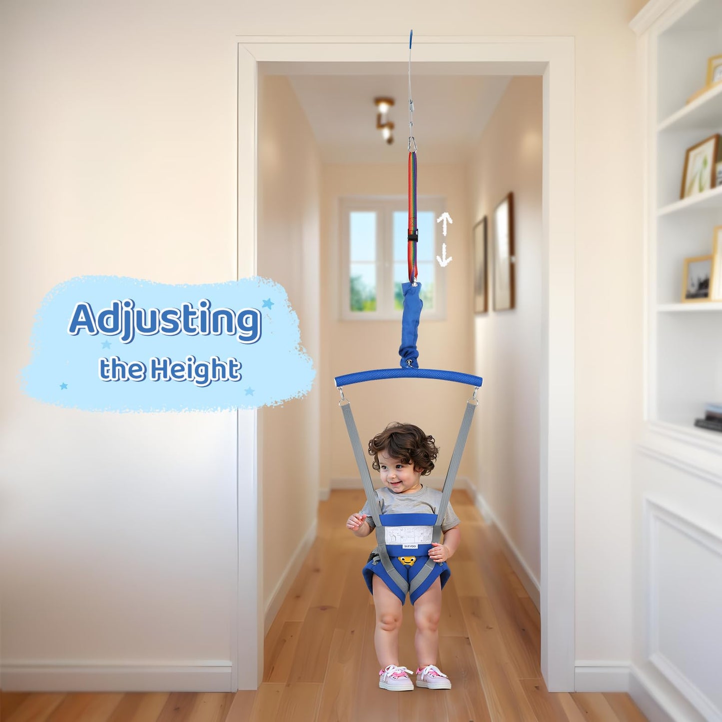 Top view of Slevoo baby doorway jumper seat