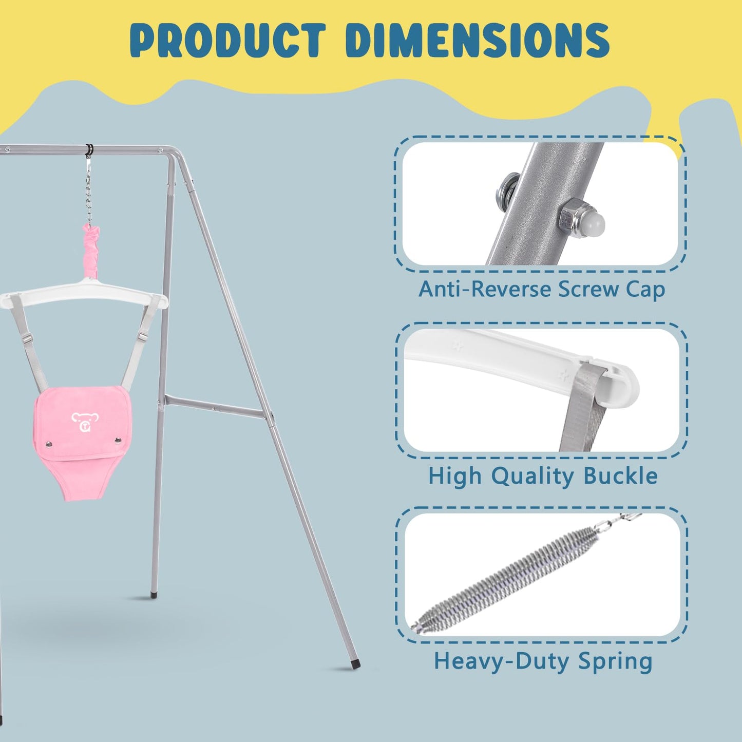 Side view of G Taleco Gear infant exerciser