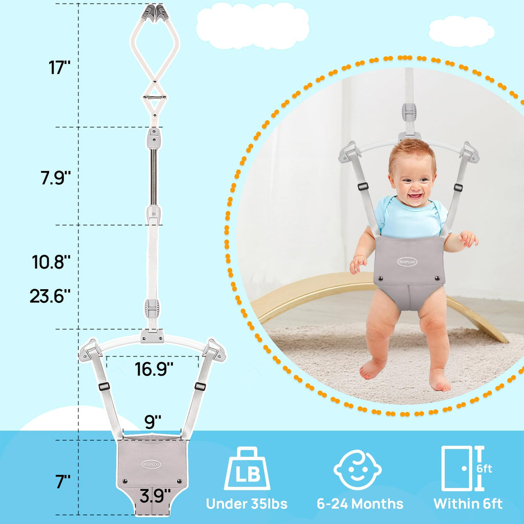 Riviplou sturdly johnny jumper adjustable strap detail