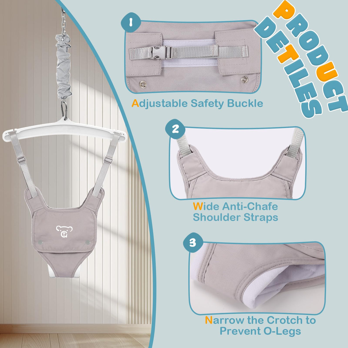 G Taleco Gear infant exerciser seat detail