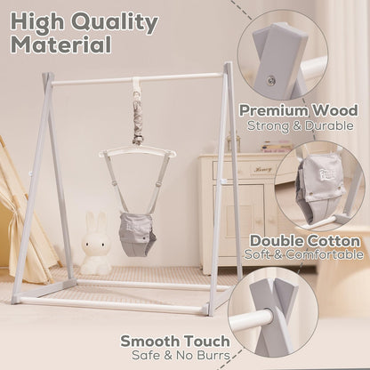 Side view of Funlio jumper showing height adjustment