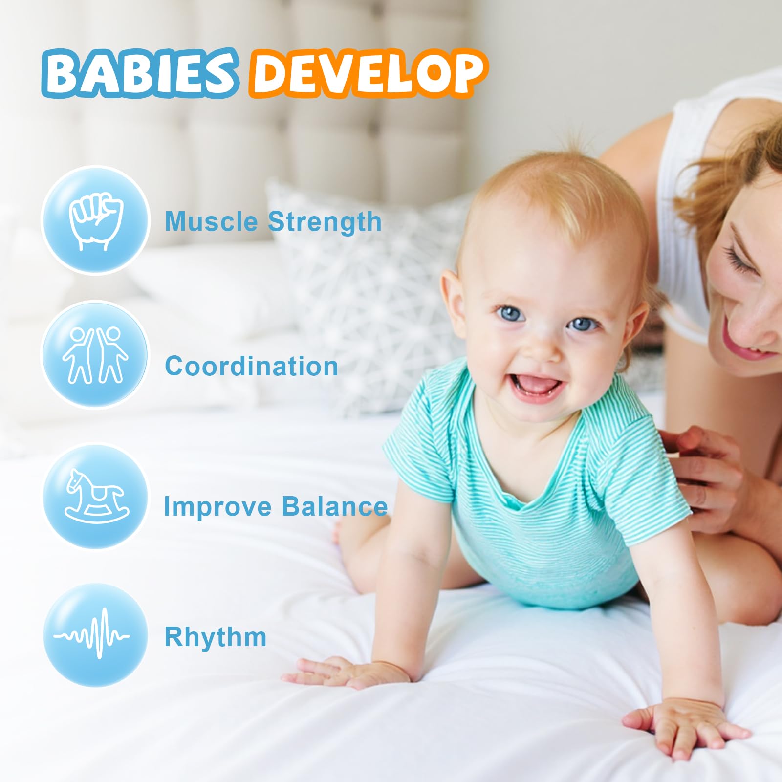 Infant activity jumper with adjustable safety chain