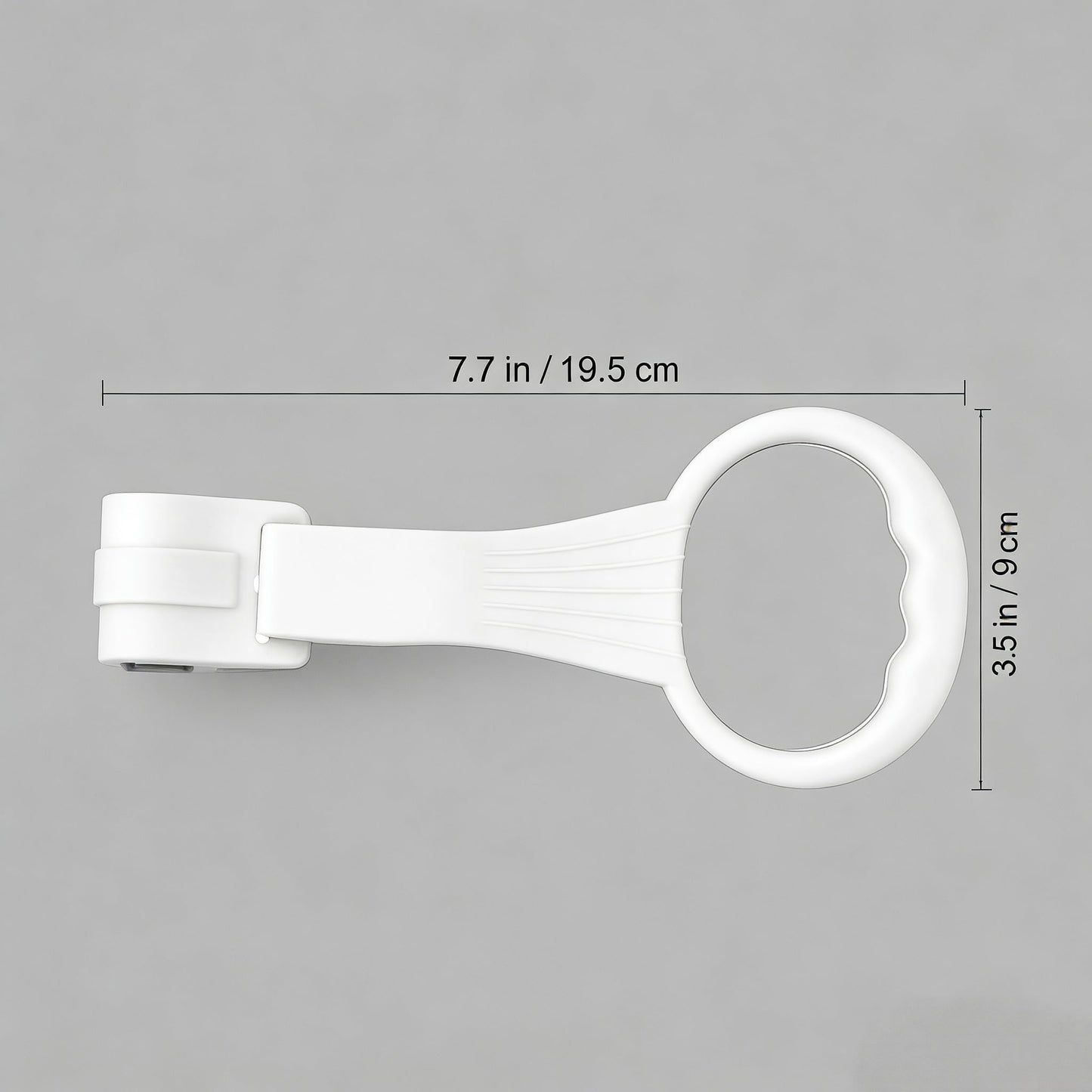 Four pieces of baby playpen support rings white and gray