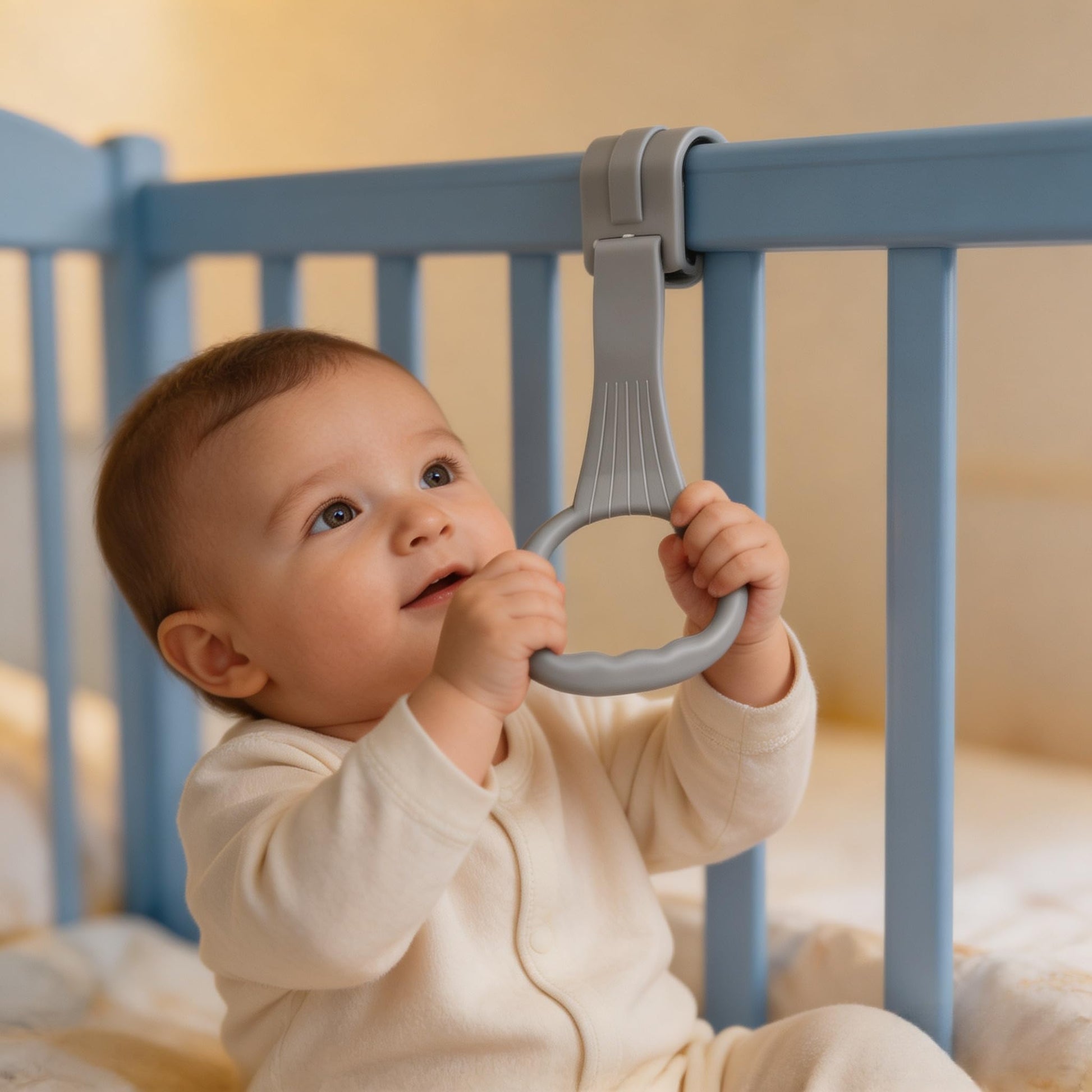 Easy clip on design of MHFOOU crib pull rings