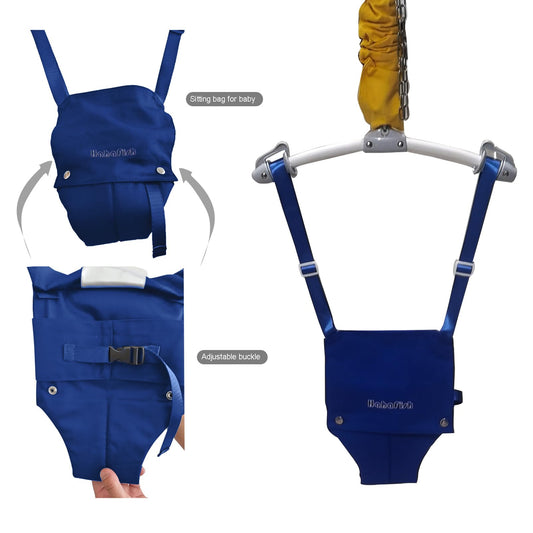 Detailed view of Lakid baby jumper hanging seat and safety harness