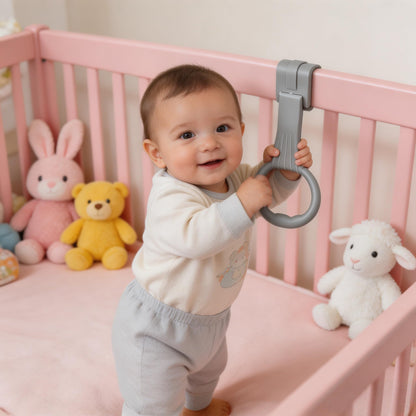Durable material texture of baby stand up helper rings