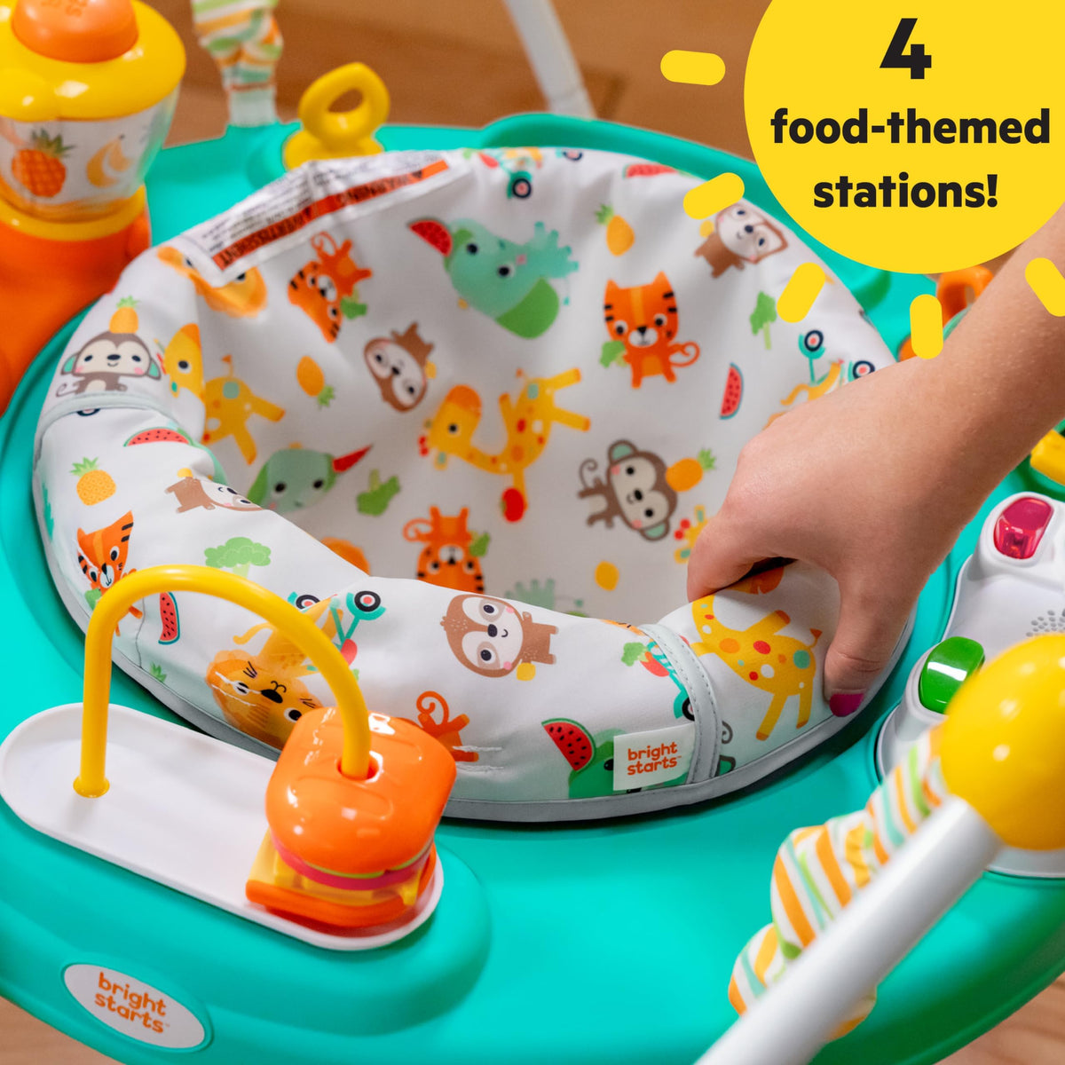 Bright Starts baby jumper rotating seat and kitchen toys