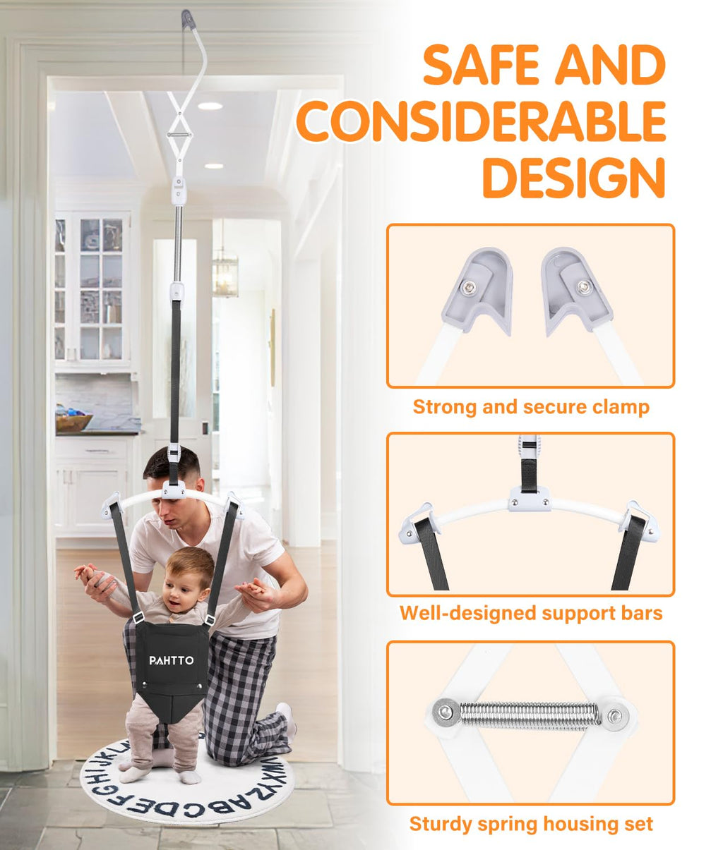 Side angle view of the lightweight portable Pahtto baby walker harness