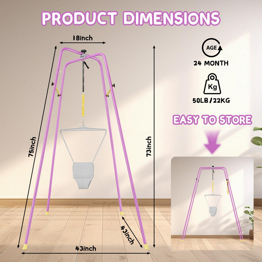 EL&IT Wings baby bouncer steel frame with anti slip rubber feet