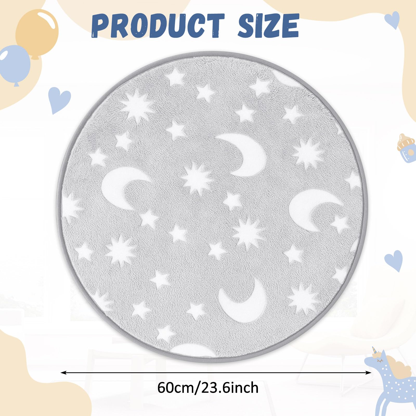 Soft plush texture of Nuanchu baby jumper mat for indoor play