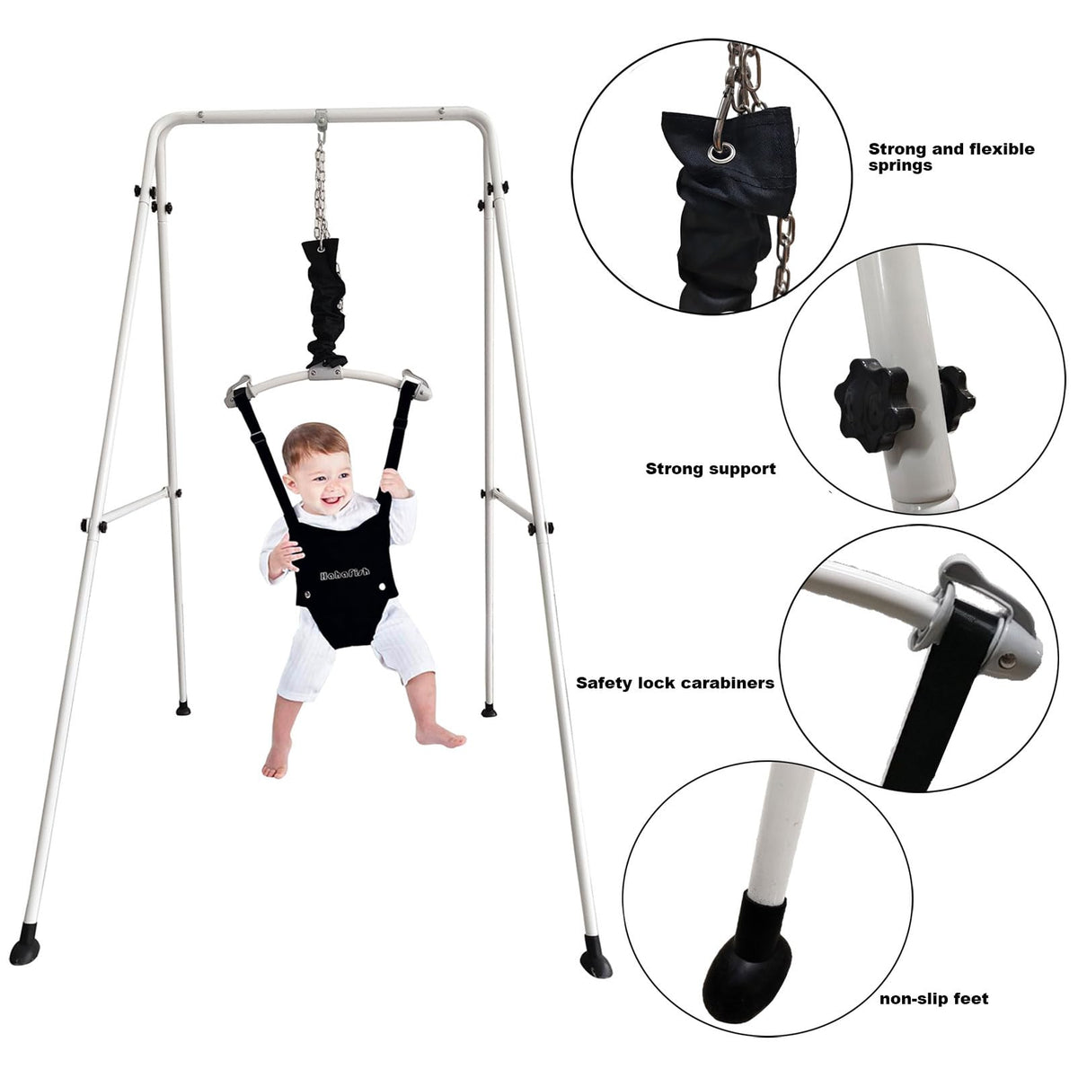 Hi Suyi infant bouncer supportive saddle seat harness
