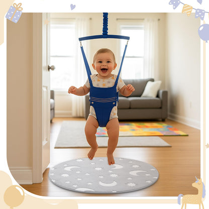 Nuanchu baby jumper mat lifestyle display for active toddlers