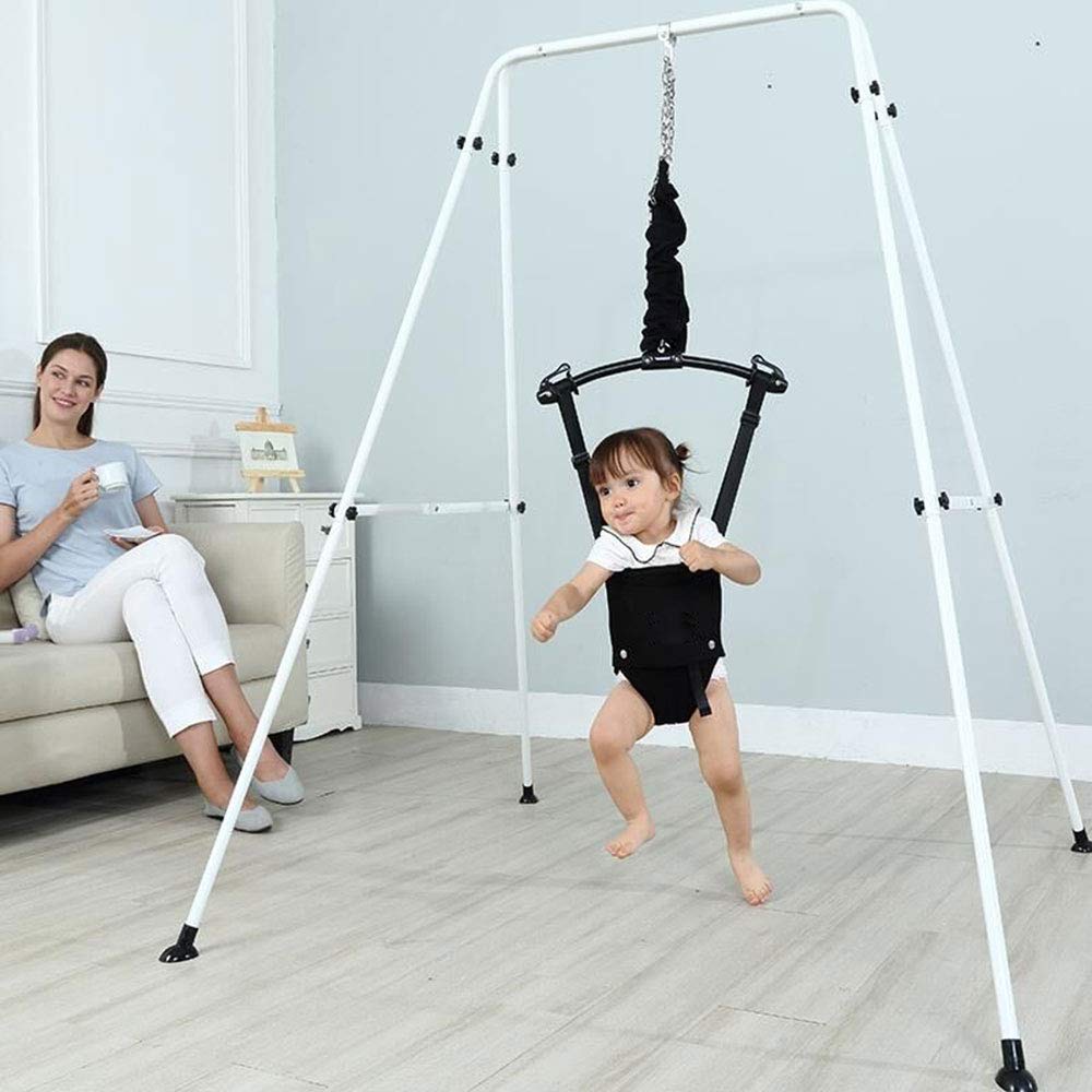 Hi Suyi baby jumper set up in a living room space