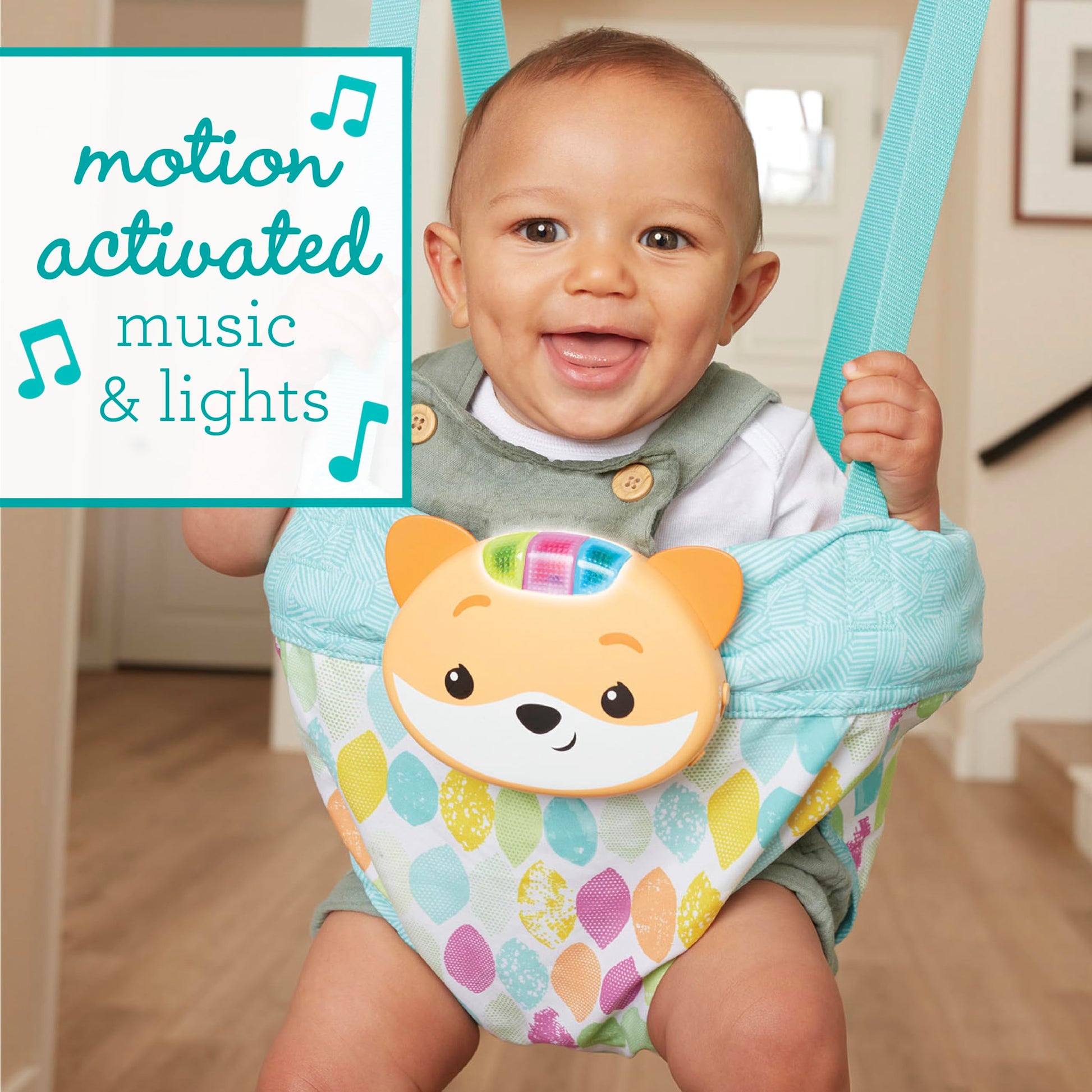 Infantino baby jumper fox theme with lights and music console