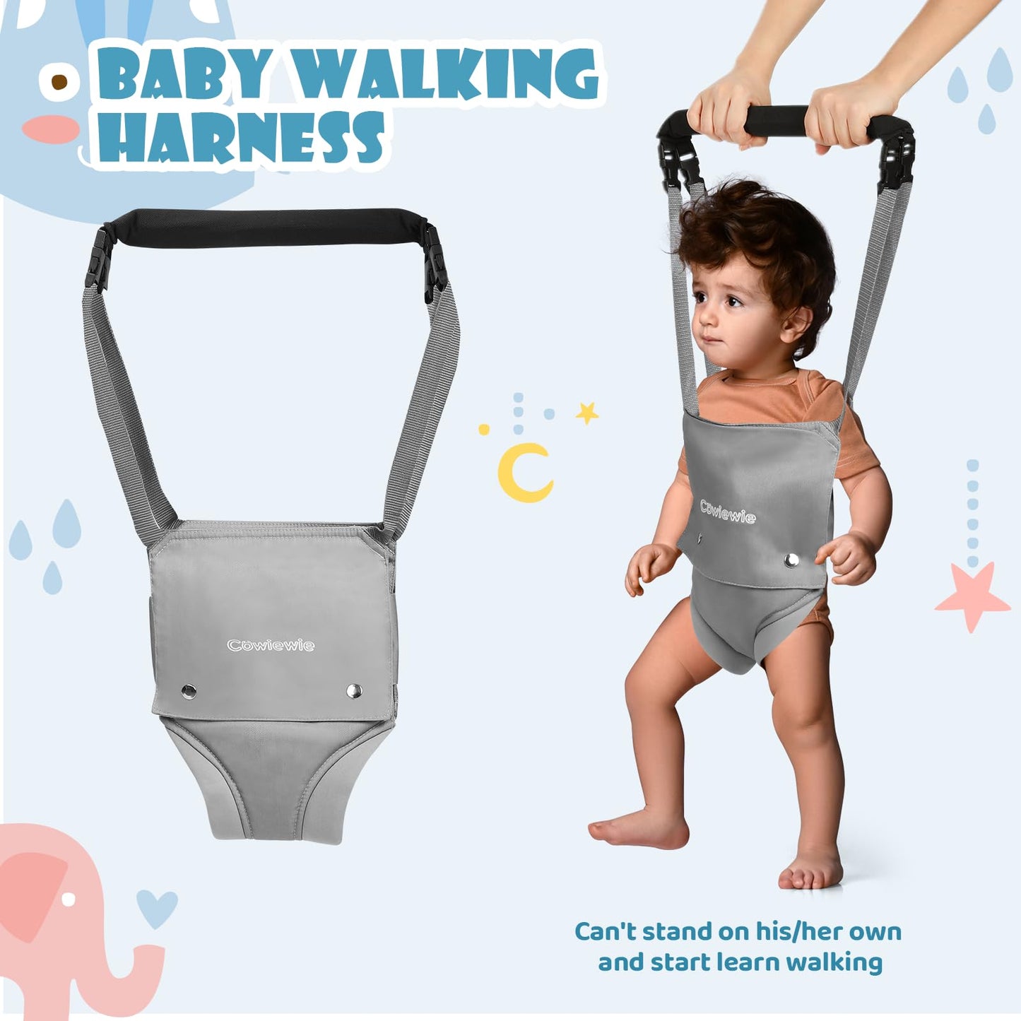 Cowiewie baby jumper and walking harness combo
