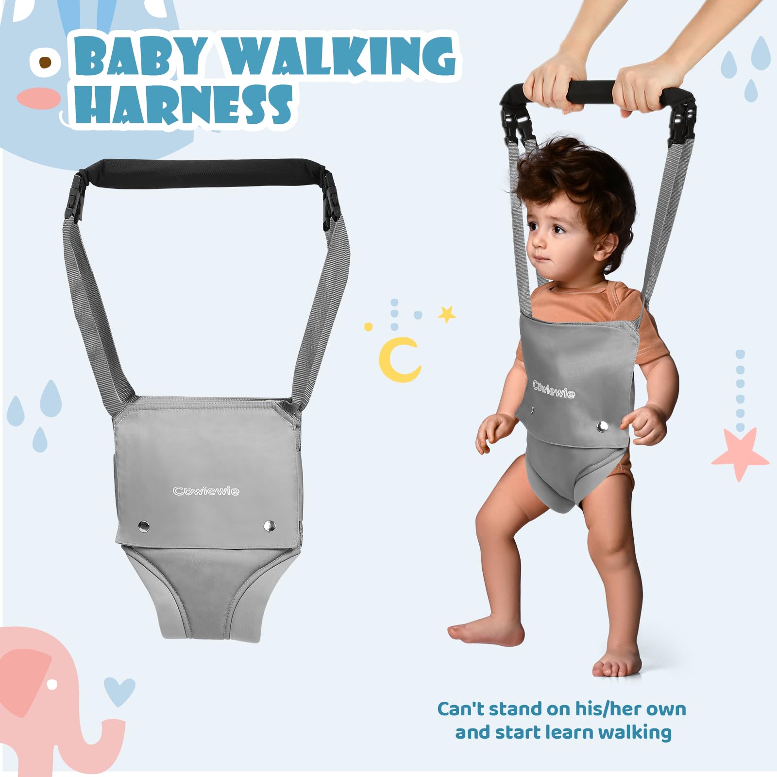 Cowiewie baby jumper and walking harness combo