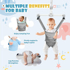 Cowiewie doorway jumper safety spring and cord