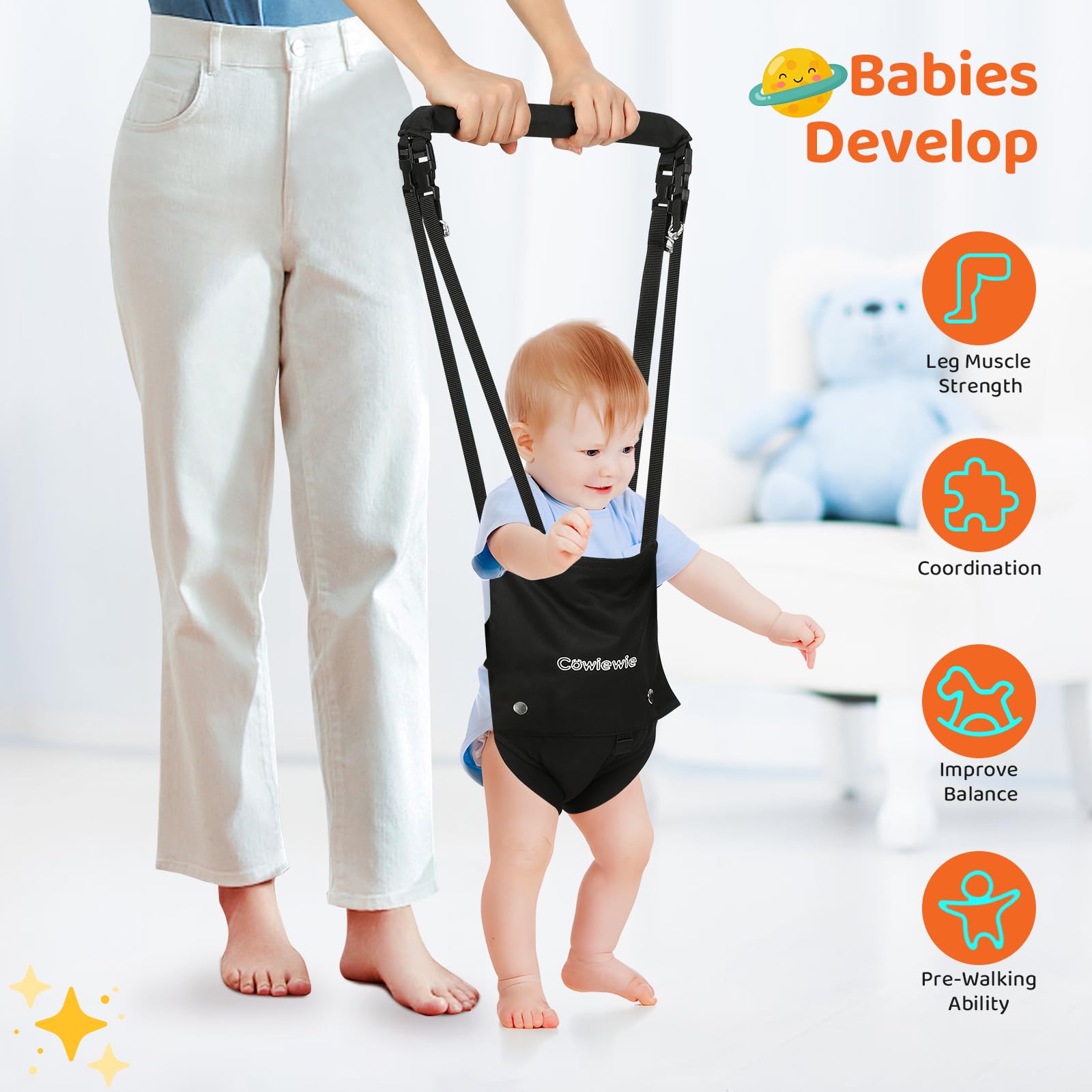 Cowiewie baby jumper secure door frame clamp