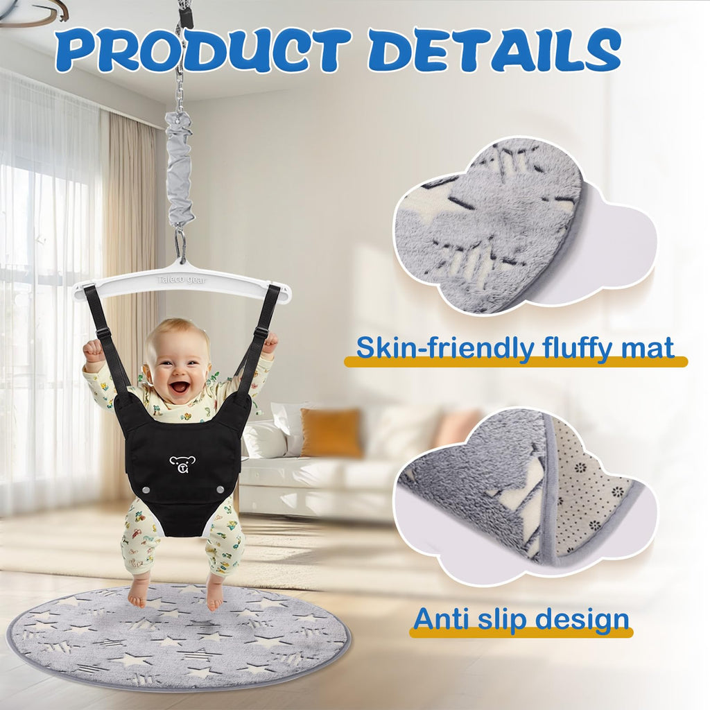 Infant active bouncer harness and adjustable chain