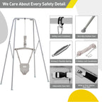 Funlio toddler jumper harness and safety buckle detail