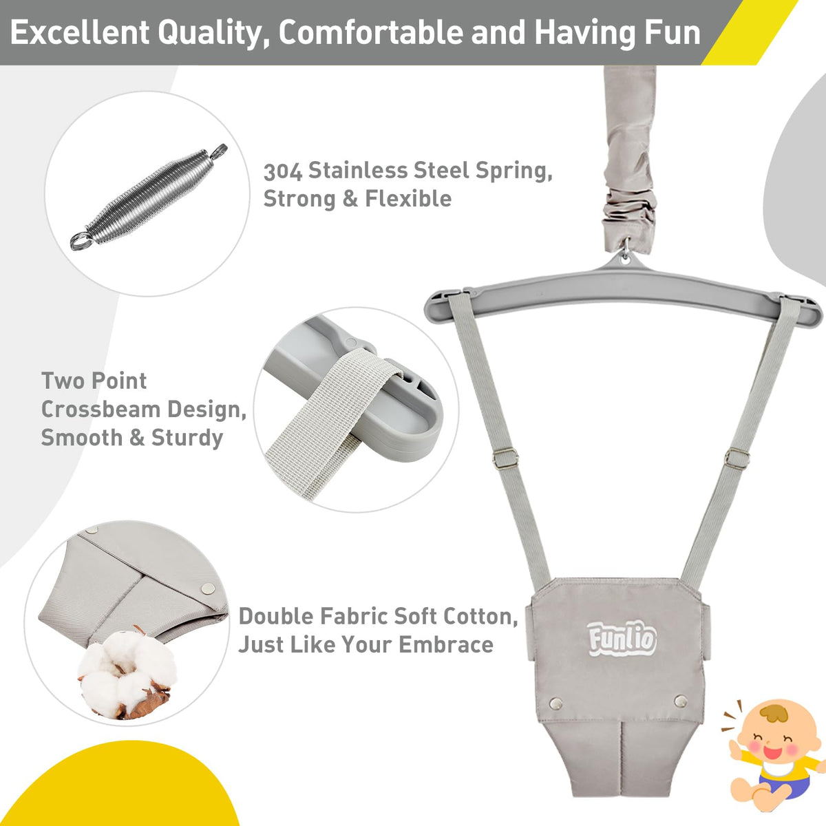 Funlio baby activity center set up for outdoor play