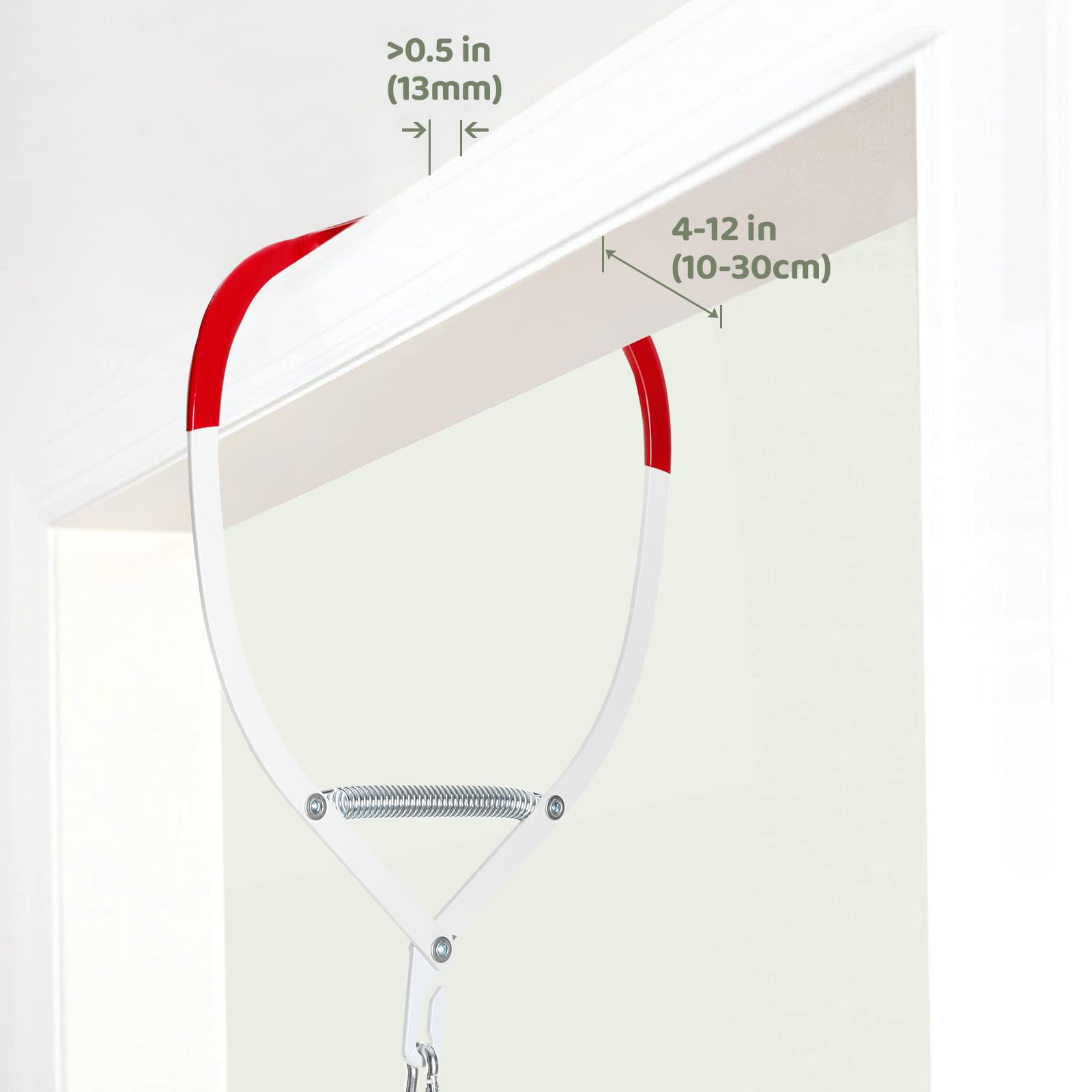 Side profile of Slevoo baby doorway jumper fabric seat