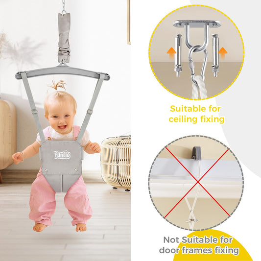 Funlio infant jumper showing adjustable chain mechanism