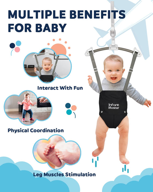 Infant Master baby bouncer secure door clamp mechanism