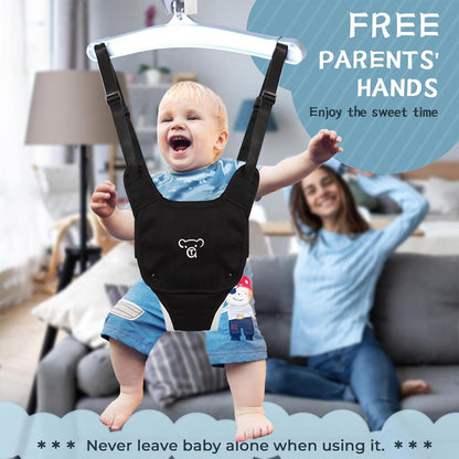 Side view of foldable baby jumper frame by G Taleco Gear