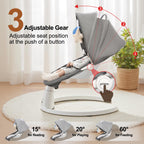 Dearest Baby baby rocker with overhead toy canopy