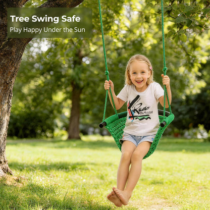 JKsmart children swing seat hand woven texture close up