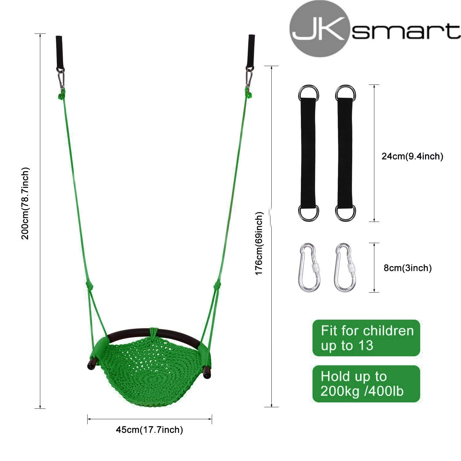 JKsmart outdoor garden swing set installation example