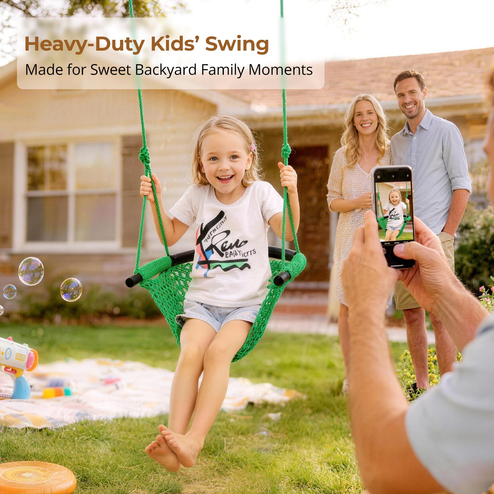 JKsmart indoor playroom swing seat setup