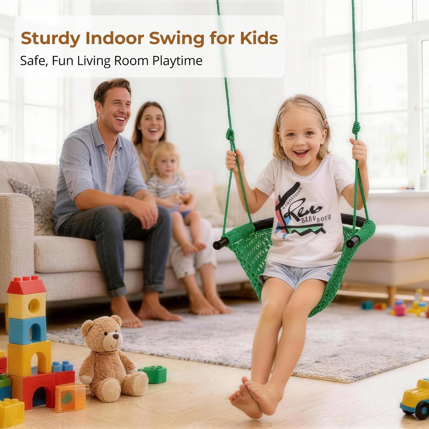 JKsmart swing seat safety hooks and straps