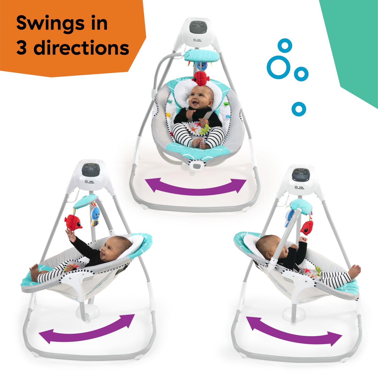 Baby Einstein swing seat rotating 180 degrees