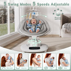 AMKE infant rocker side angle highlighting aluminum frame structure