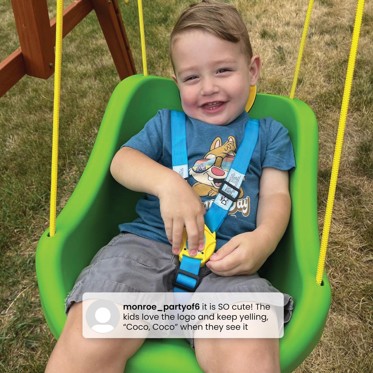 Packaging box of the Delta Children imported character themed outdoor play equipment.